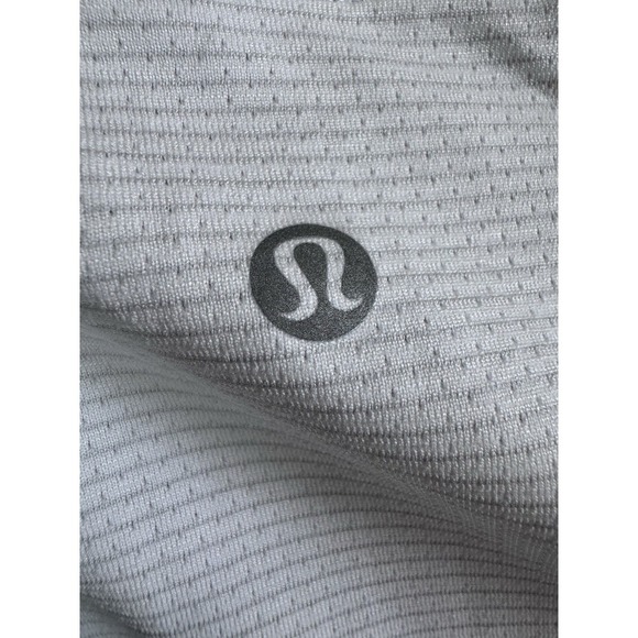 New Lululemon Womens White Swiftly Tech Relaxed Fit Striped Crop Polo Shirt 10 - Picture 8 of 10